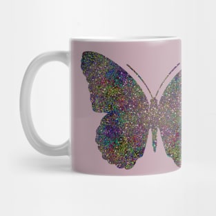 Glam Rainbow Metallic Butterfly Mug